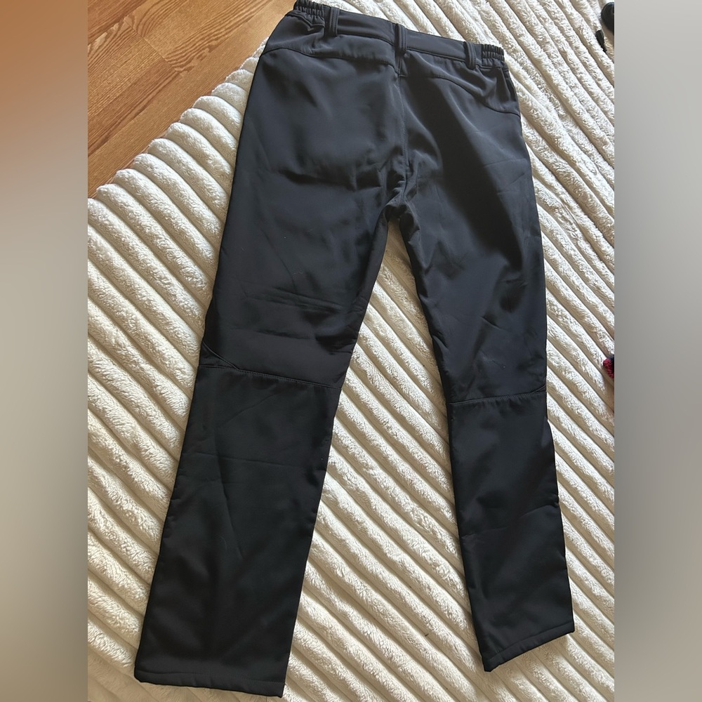 Unisex Medium Black Waterproof Snowpants - Picture 2 of 3